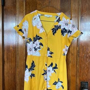 Loft yellow dress